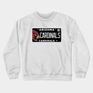 Arizona Cardinals Vanity Plate Crewneck Sweatshirt